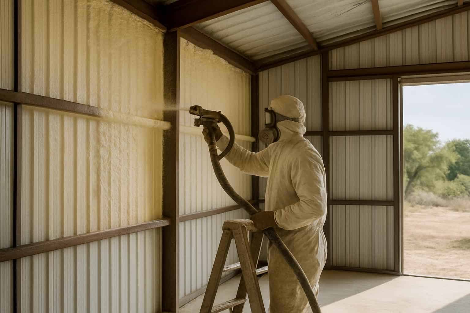 Spray Foam Insulation Contractor In Round Mountain TX Metal Building Spray Foam Contractor in Round Mountain TX