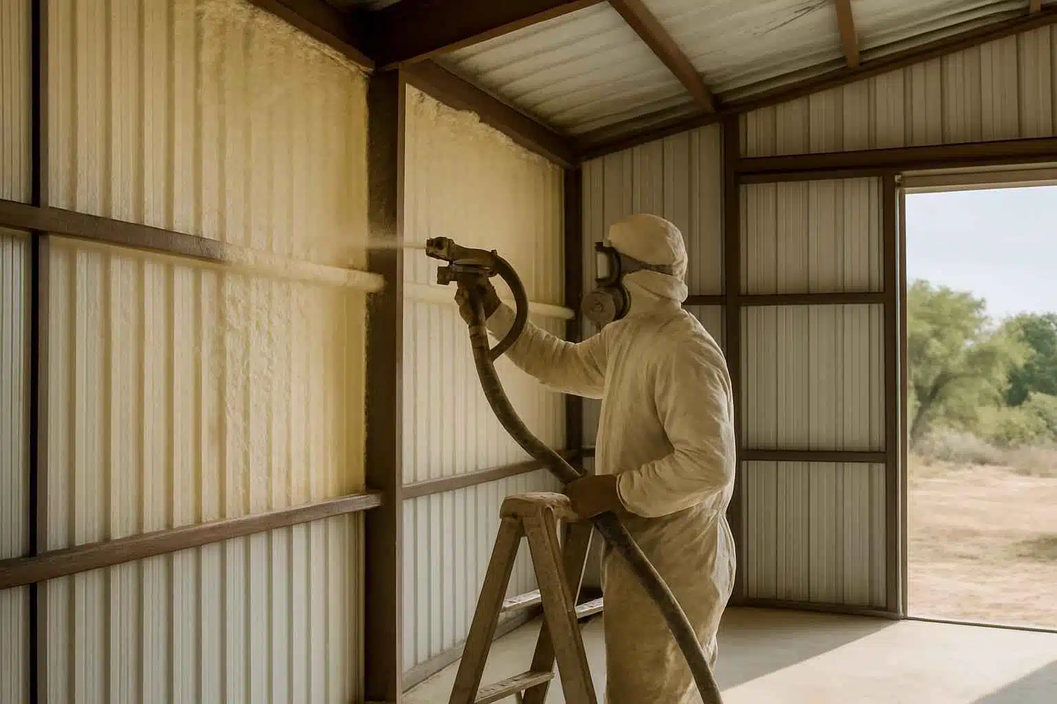 Spray Foam Insulation Contractor In Round Mountain TX Metal Building Spray Foam Contractor in Round Mountain TX
