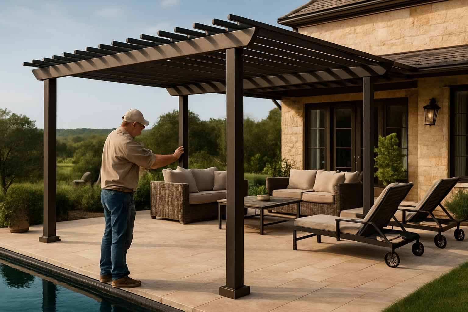 Metal Pergola Builder in Hunt TX