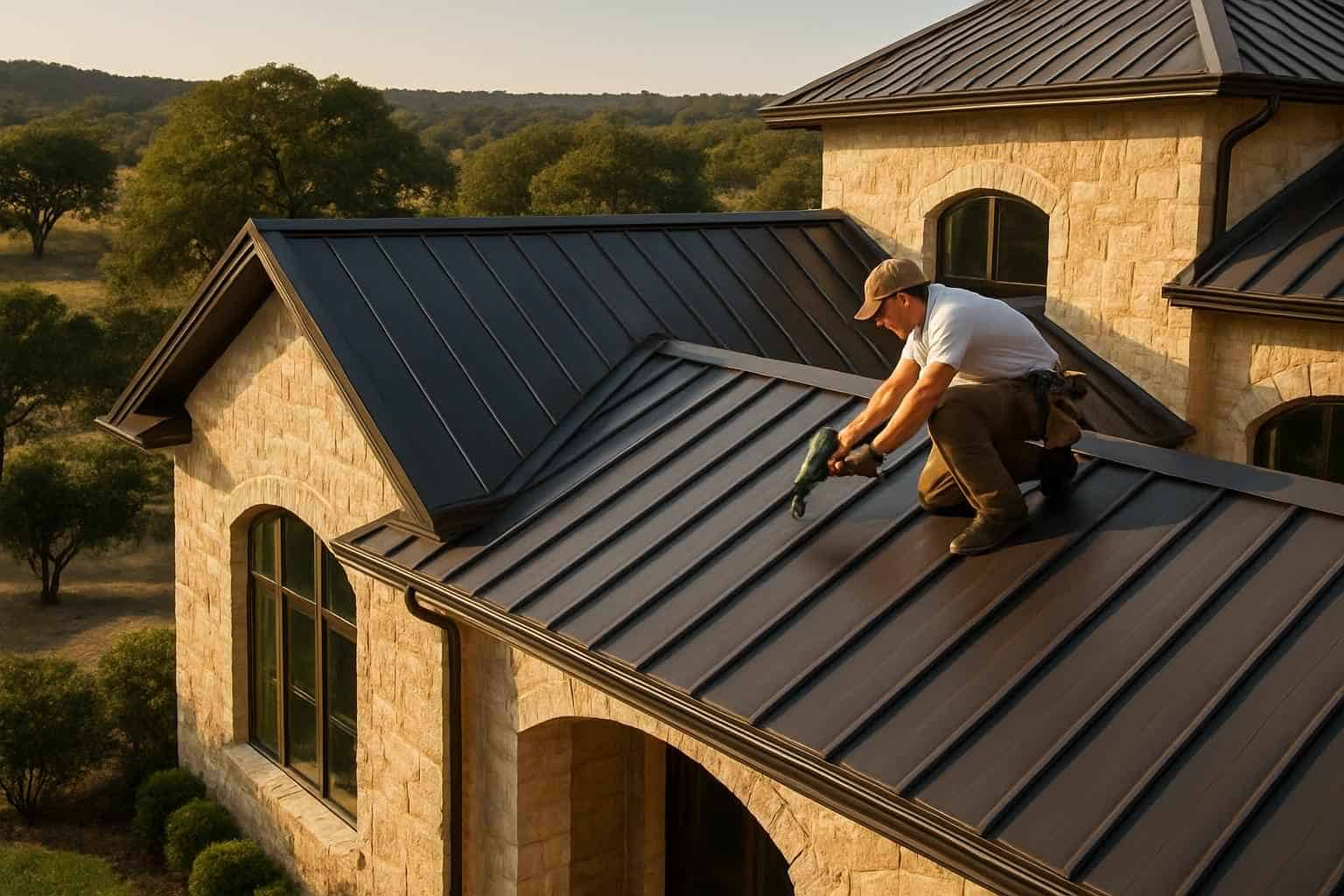 Metal Building Construction Contractor In Cypress Mill TX Metal Roof Installation Service in Cypress Mill TX