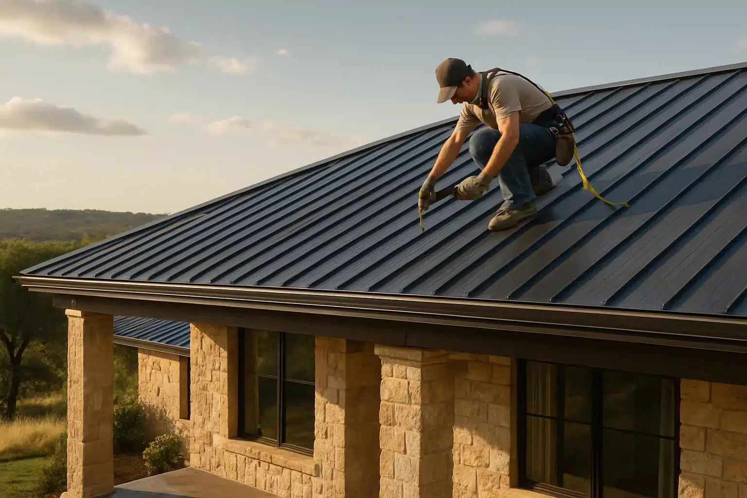 Metal Roof Installation Service in Round Mountain TX