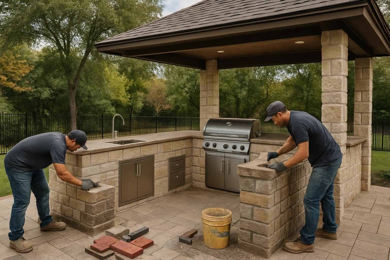 Outdoor Kitchen Masonry Contractor in Cypress Mill TX