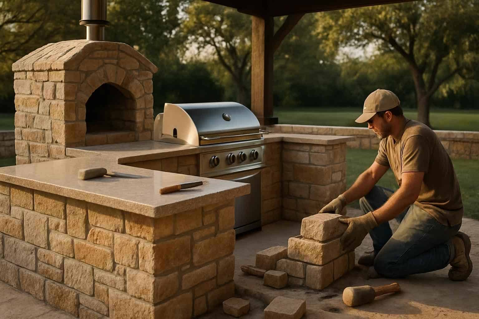 Masonry Contractor In Kendalia TX Outdoor Kitchen Masonry Contractor in Kendalia TX