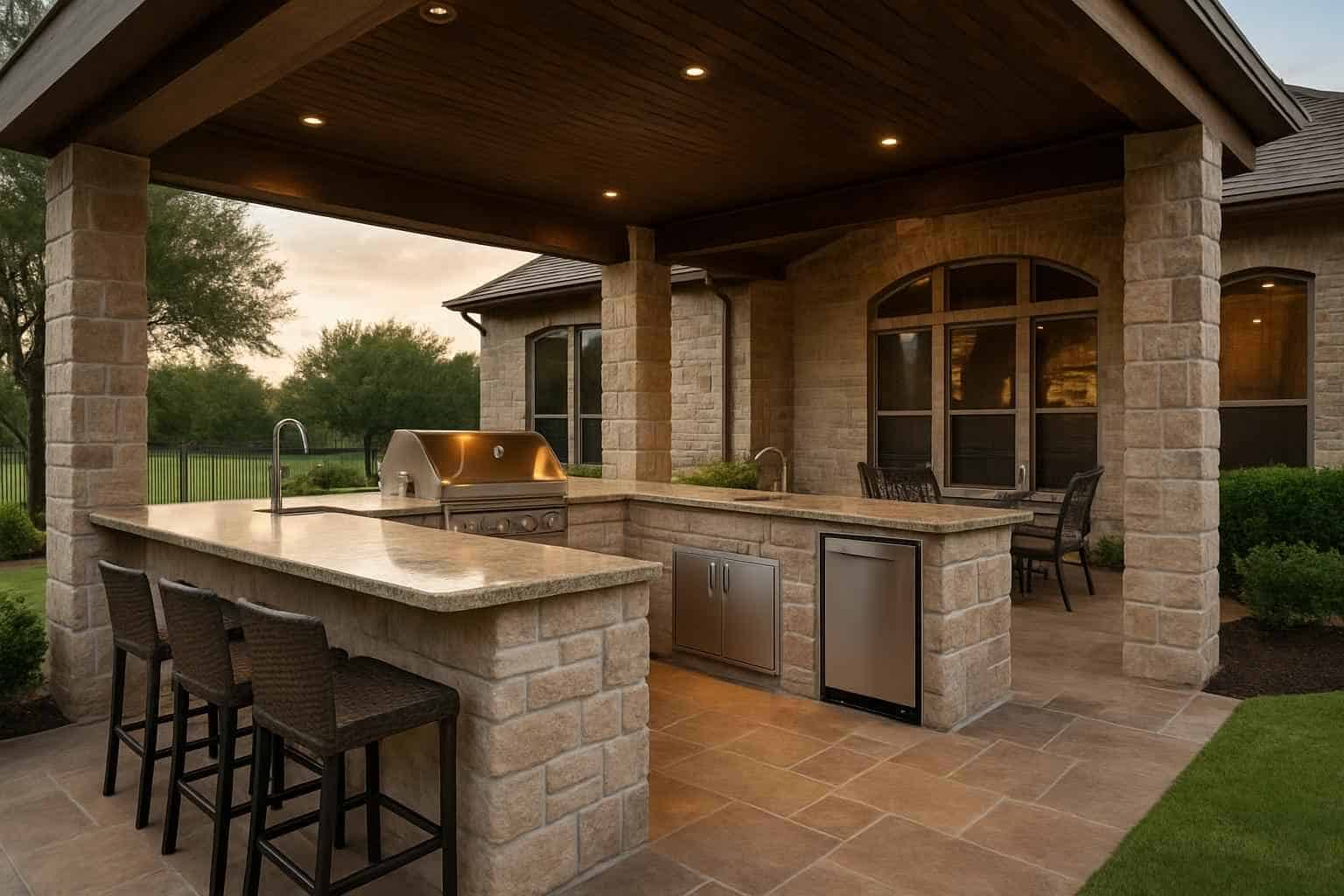 Outdoor Kitchen Patio Builder in Cypress Mill TX
