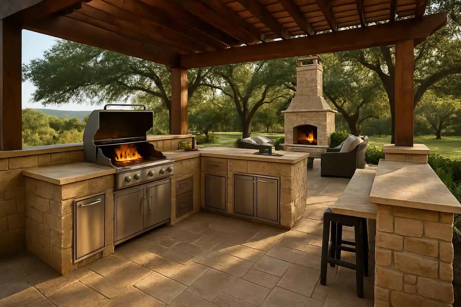 Outdoor Kitchen Patio Builder in Kendalia TX