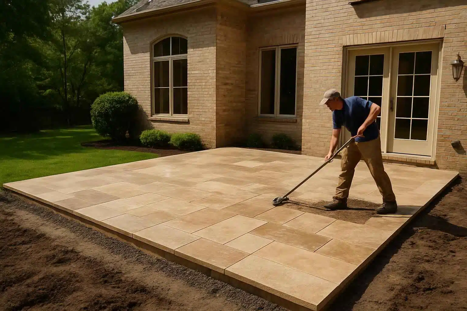 Patio Slab Installation Service in Cypress Mill TX