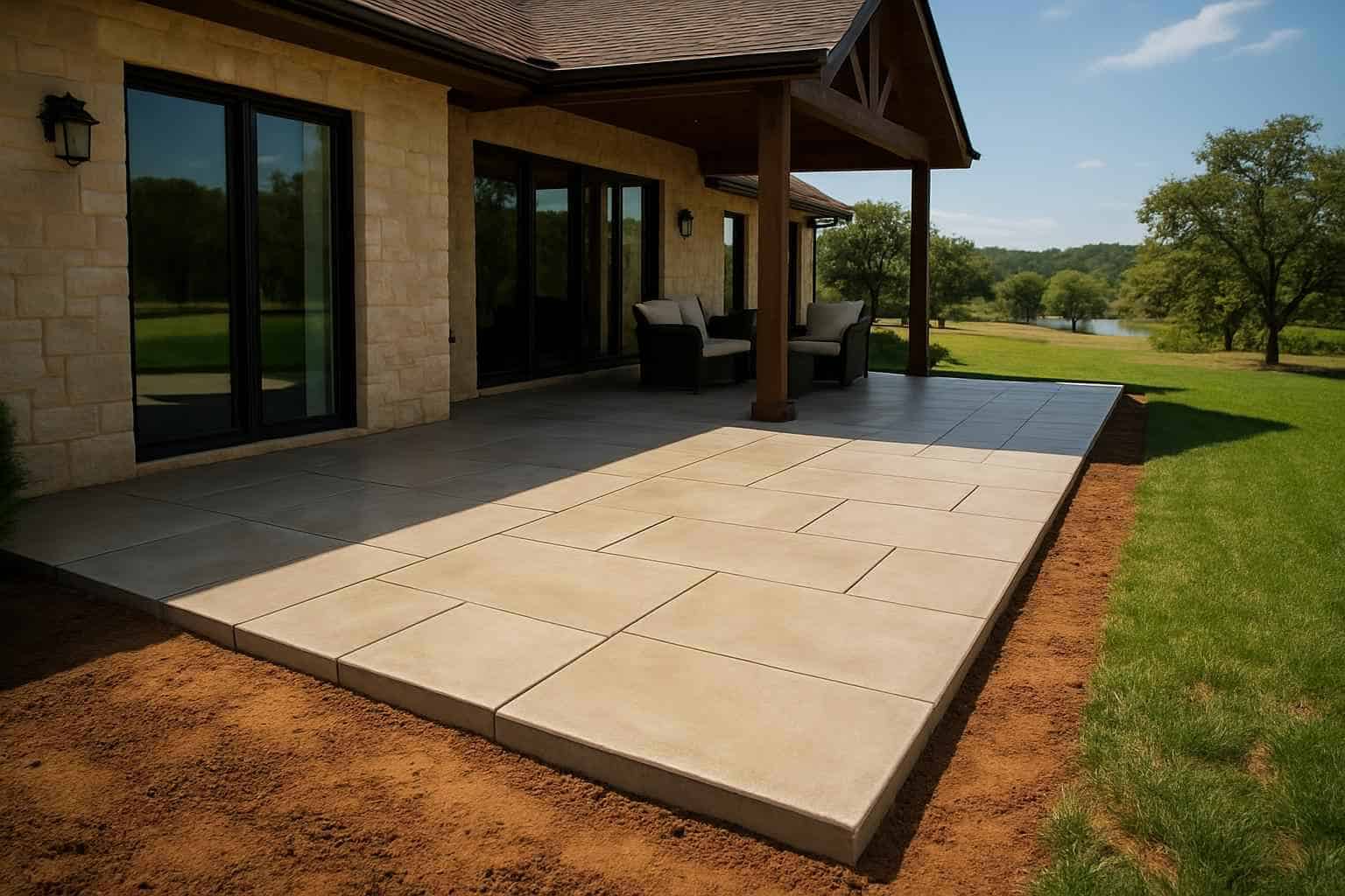 Patio Slab Installation Service in Hunt TX