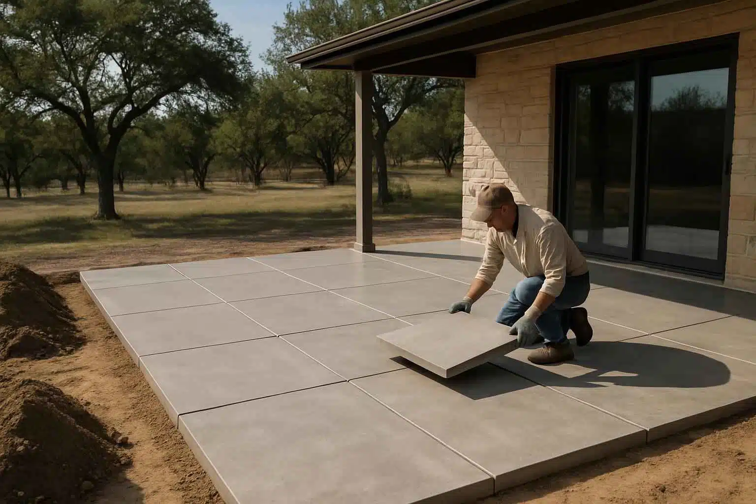 Patio Slab Installation Service in Kendalia TX