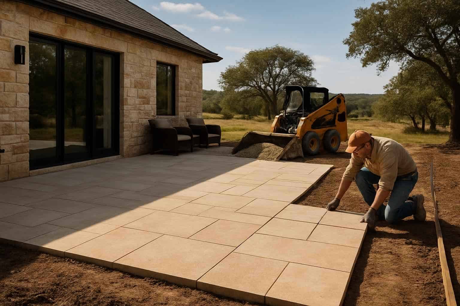 Patio Slab Installation Service in Round Mountain TX