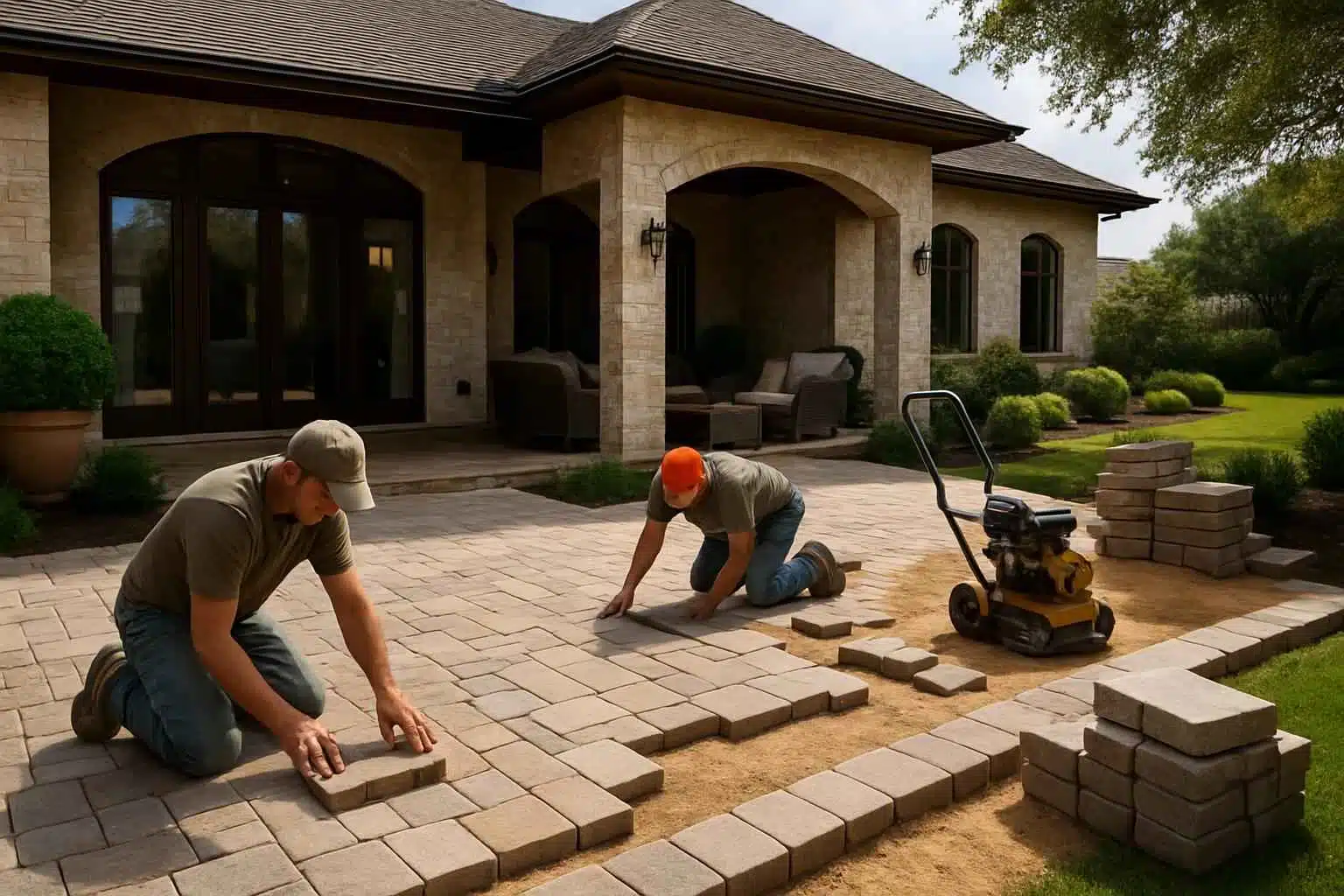 Paver Patio Installation Company in Kendalia TX