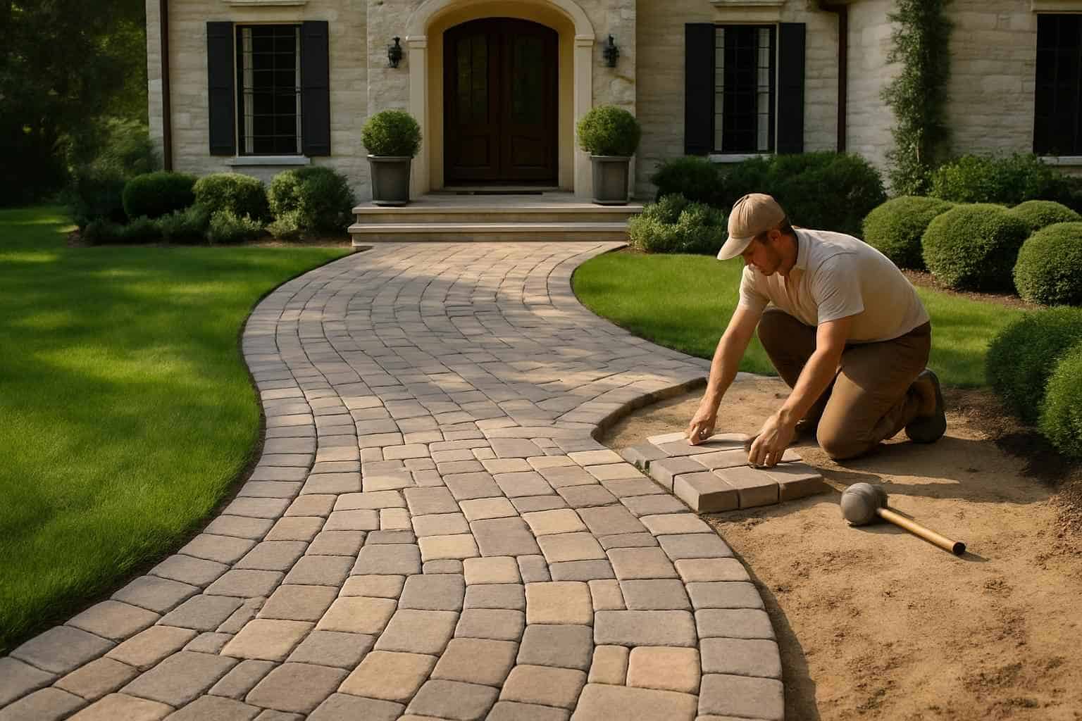 Paver Walkway Installation Service in Kendalia TX