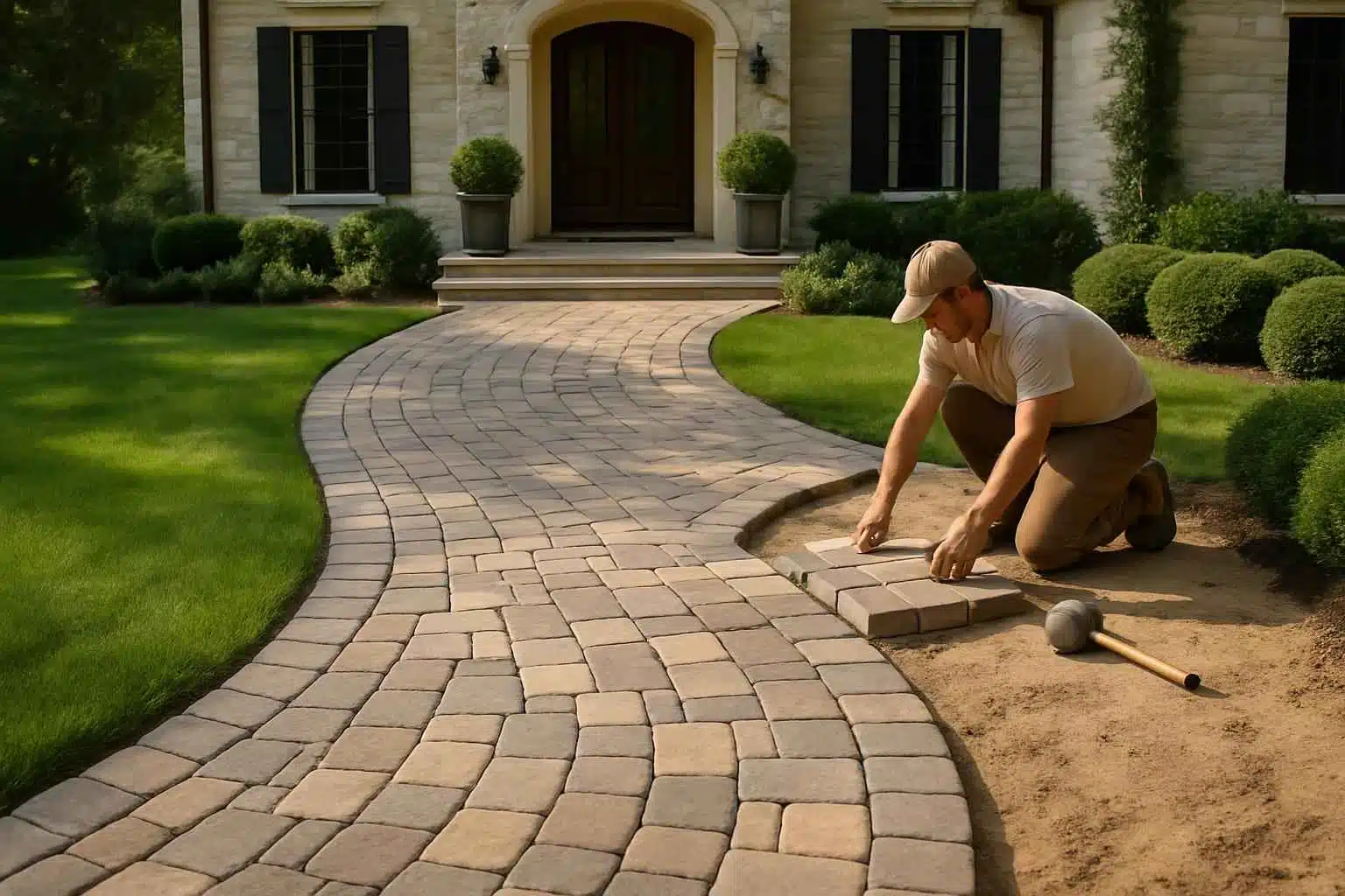 Paver Walkway Installation Service in Kendalia TX