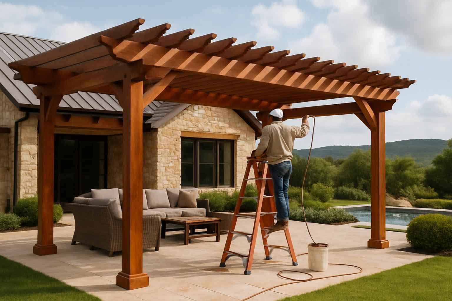 Pergola Stain Service in Mountain Home TX