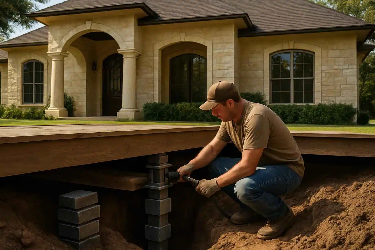 Foundation Repair Pier Beam Contractor In Cypress Mill TX Pier Beam Repair Service in Cypress Mill TX