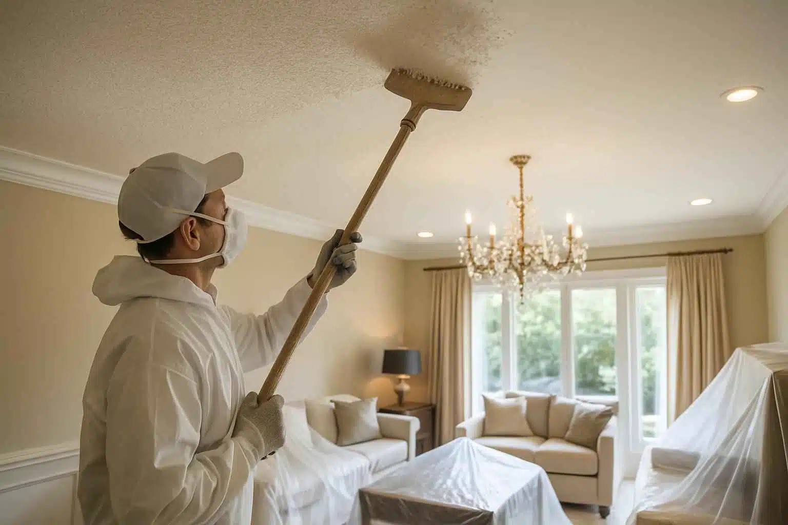 Popcorn Ceiling Removal Service in Hunt TX