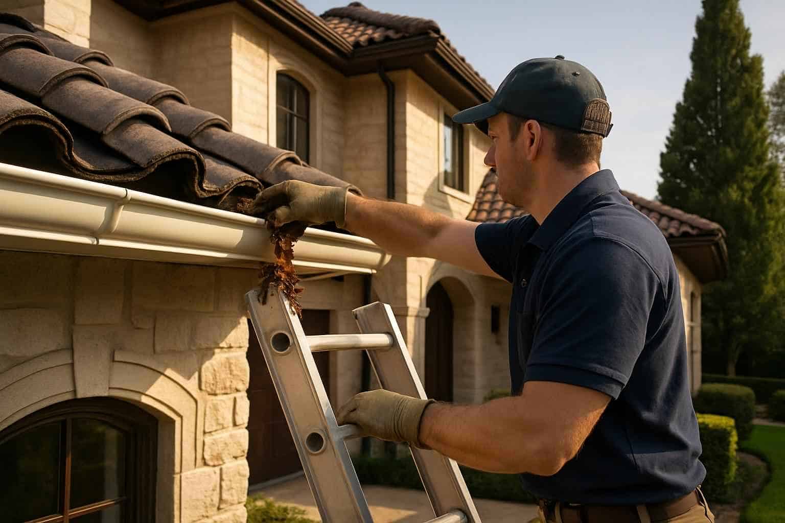 Rain Gutter Cleaning Service in Cypress Mill TX