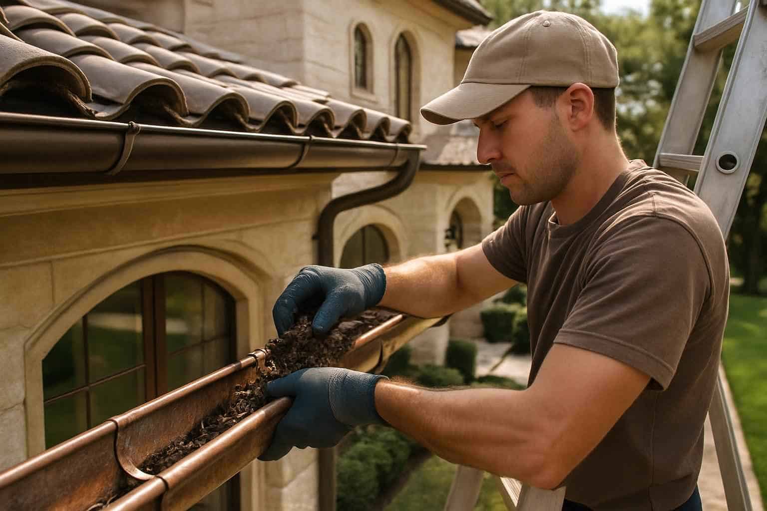Rain Gutter Cleaning Service in Kendalia TX
