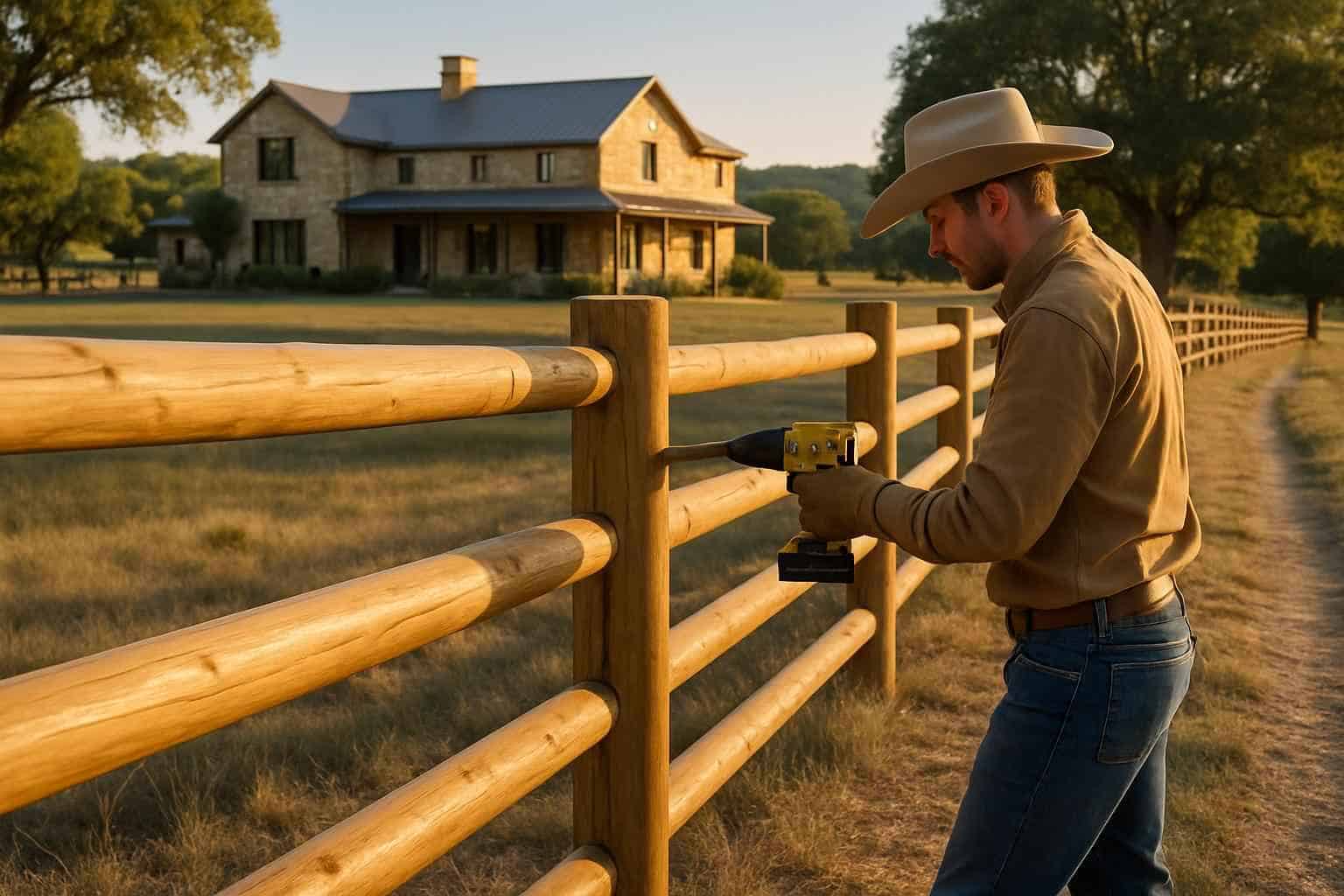 Ranch Fence Builder in Hunt TX