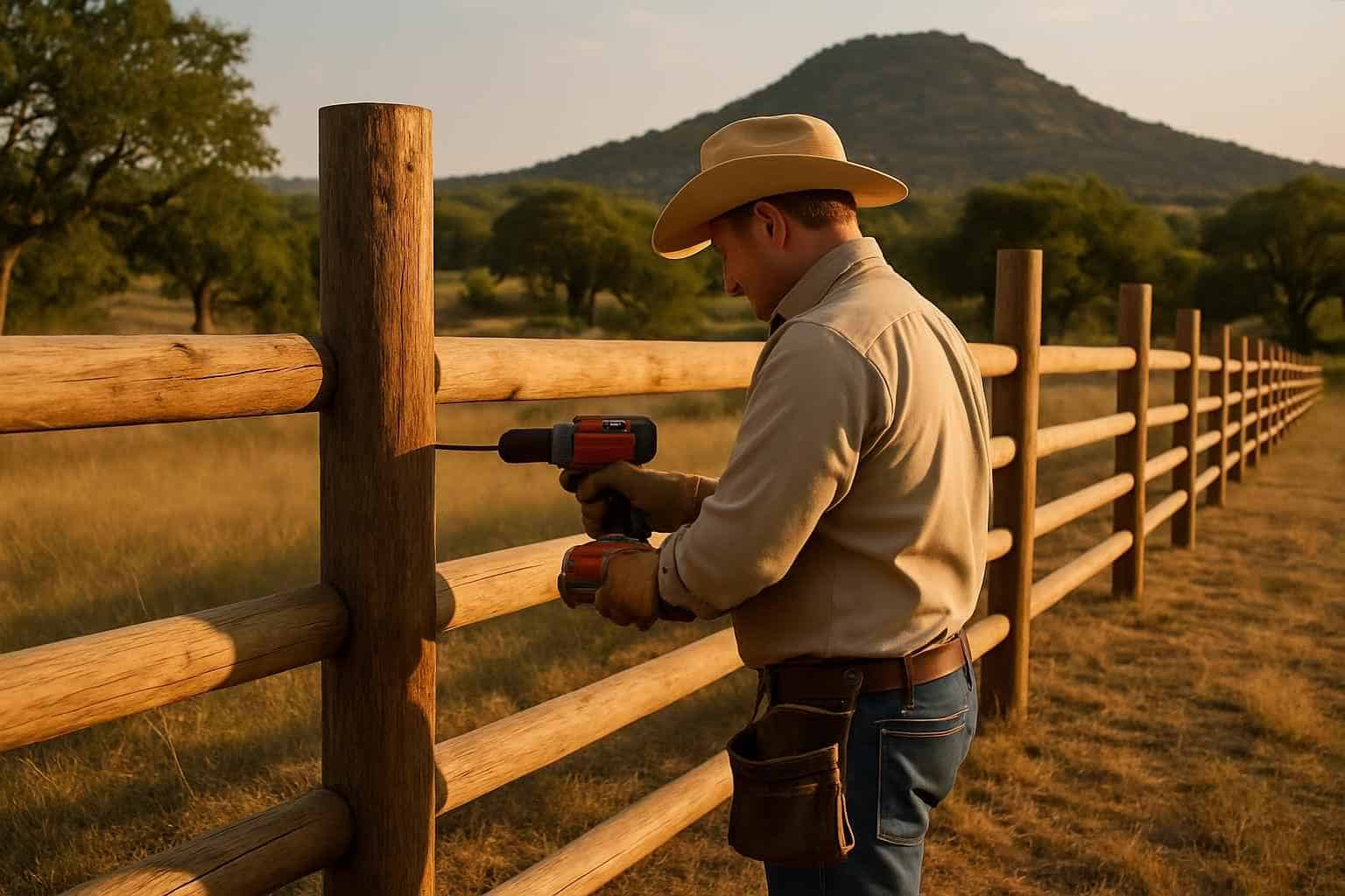 Ranch Fence Builder in Round Mountain TX