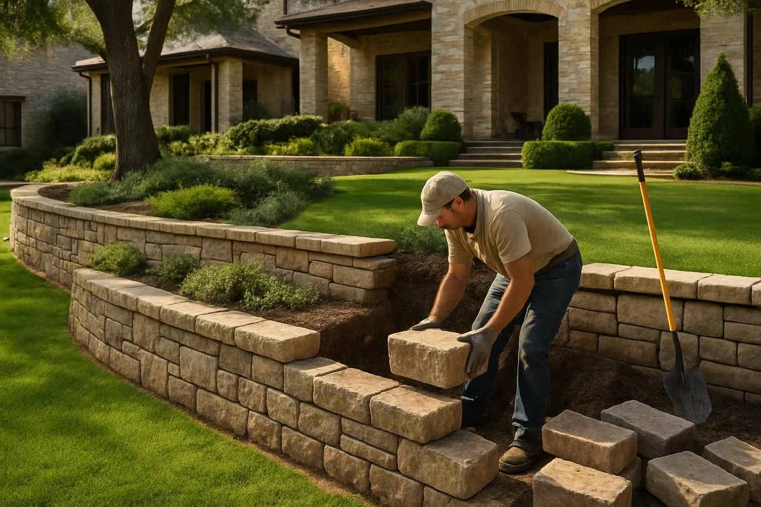 Retaining Wall Repair Service in Cypress Mill TX