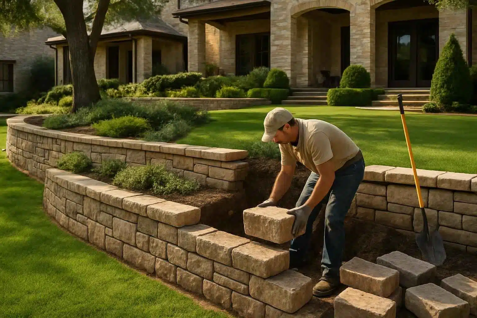 Retaining Wall Repair Service in Cypress Mill TX