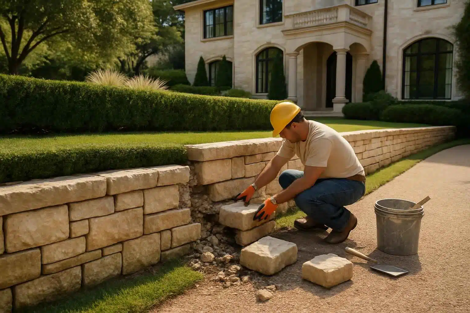 Retaining Wall Repair Service in Hunt TX
