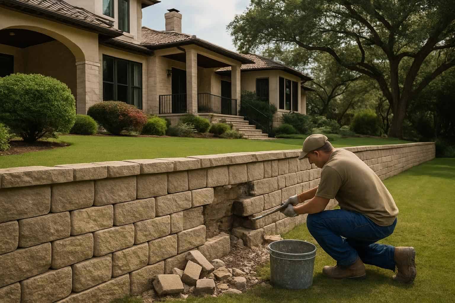 Retaining Wall Repair Service in Kendalia TX