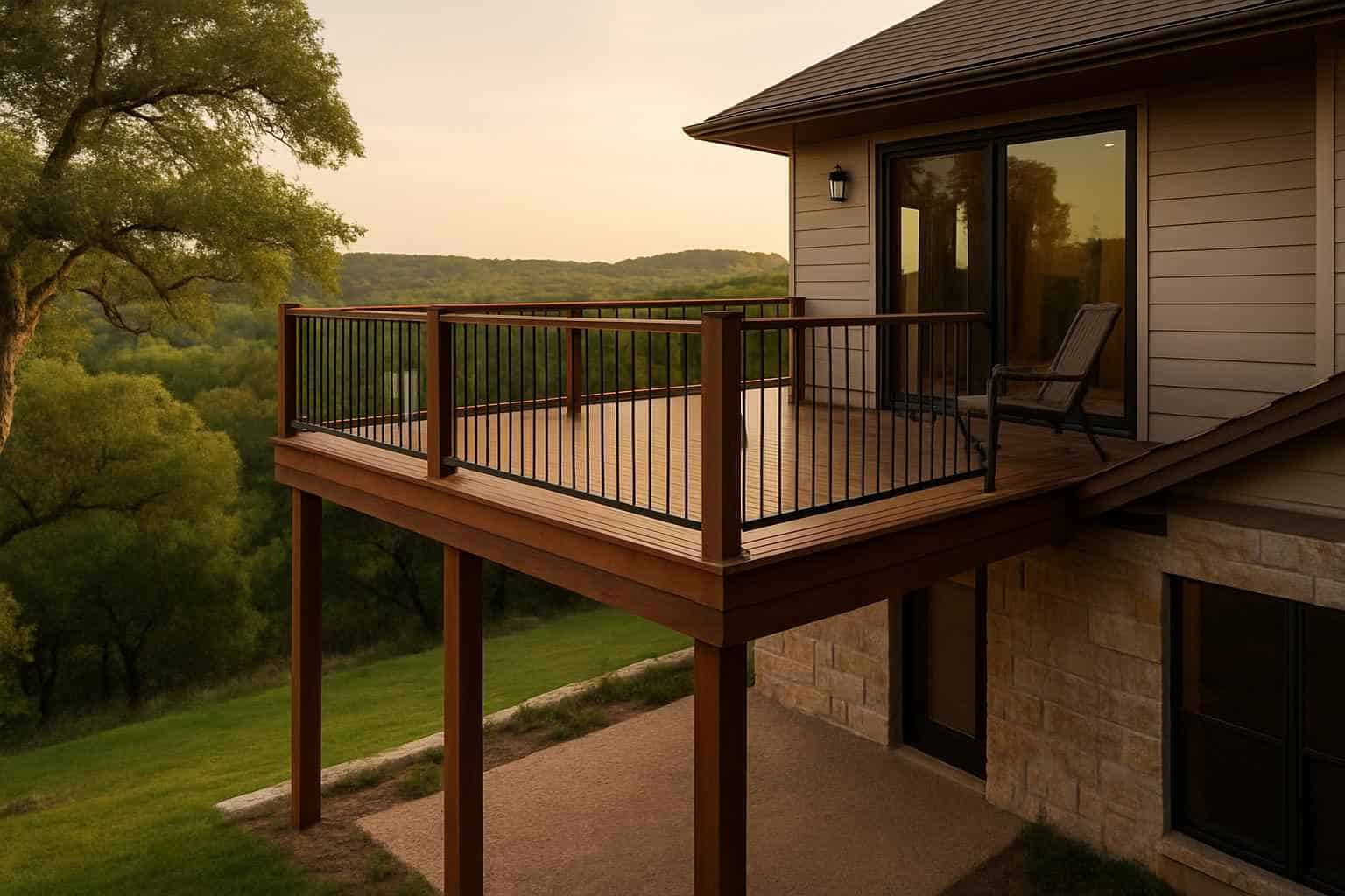 Second Story Deck Builder in Hunt TX