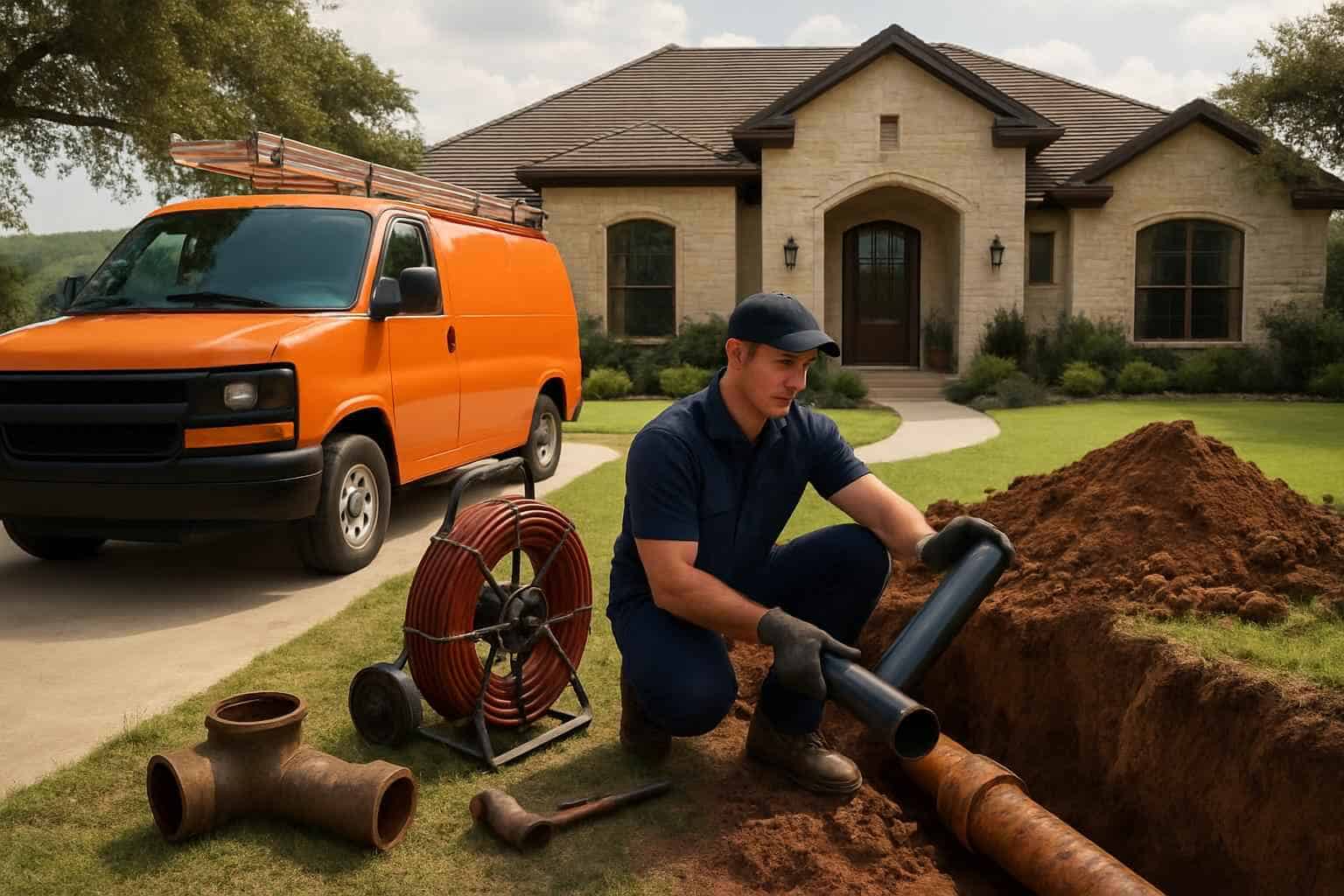 Sewer Line Repair Company in Round Mountain TX