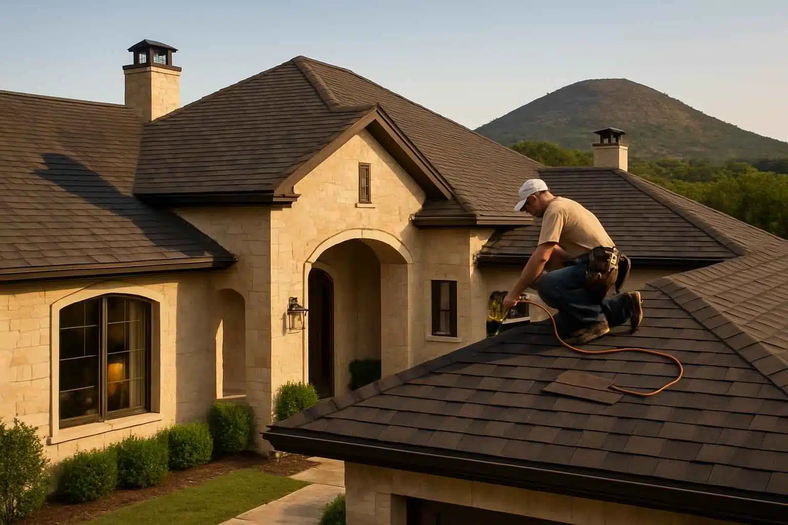 Shingle Roofing Contractor in Round Mountain TX