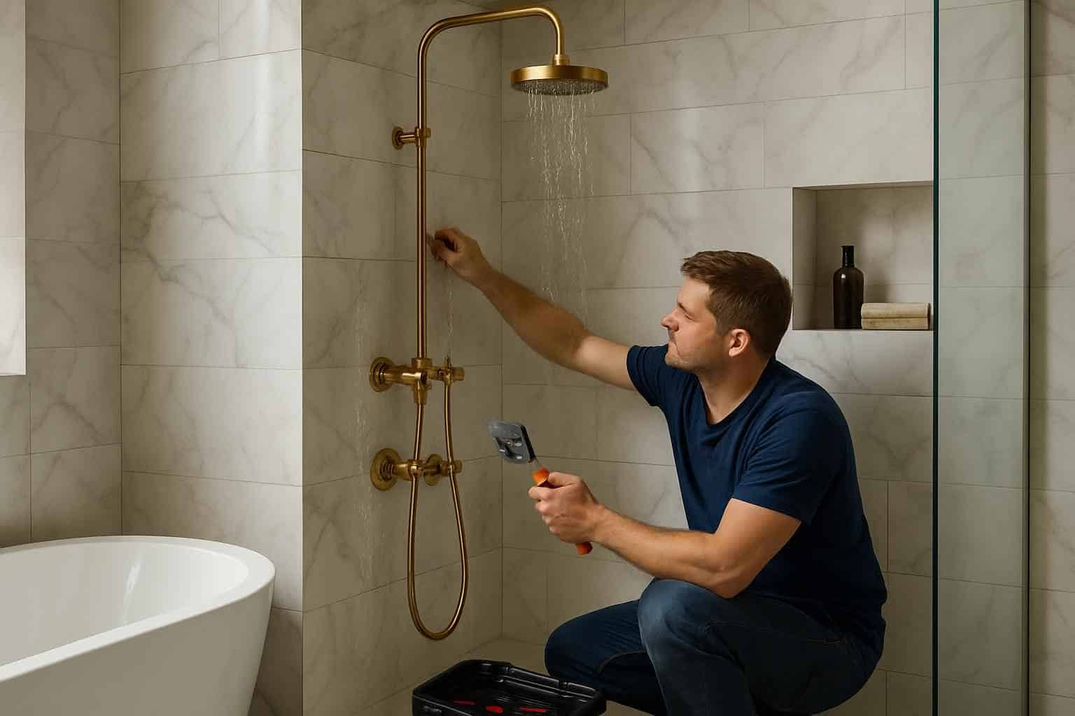 Shower Leak Repair Service in Round Mountain TX