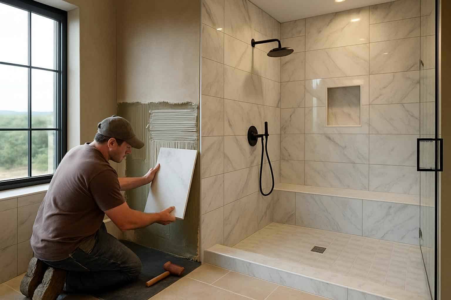 Shower Tile Installation Service in Round Mountain TX