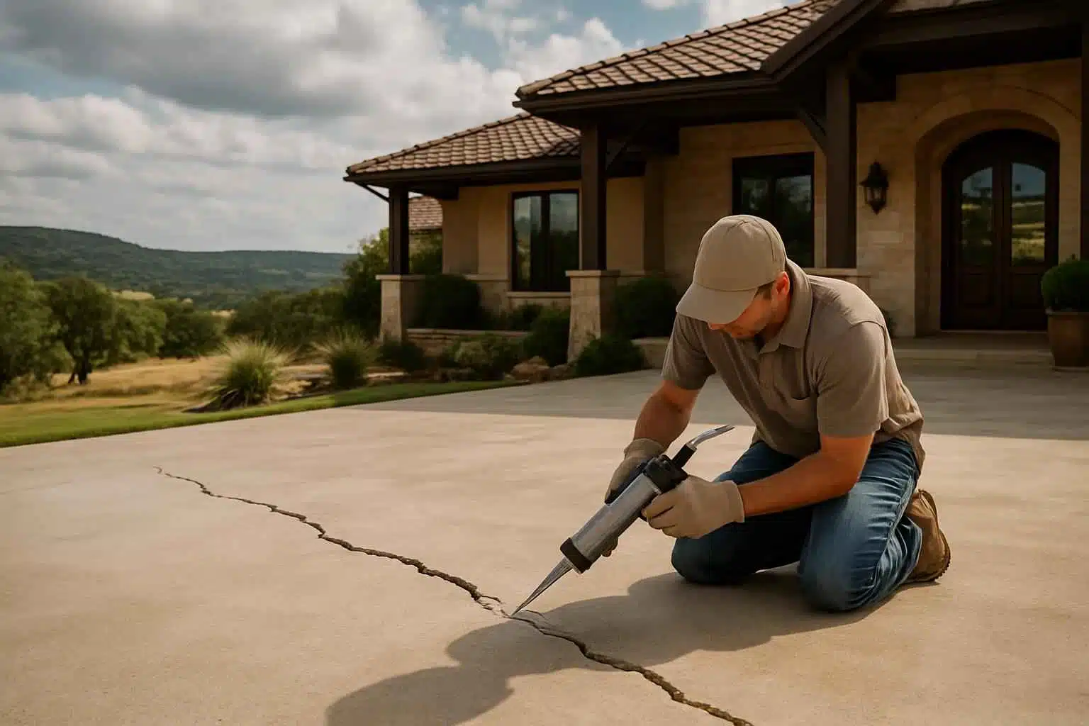 Slab Crack Repair Service in Round Mountain TX