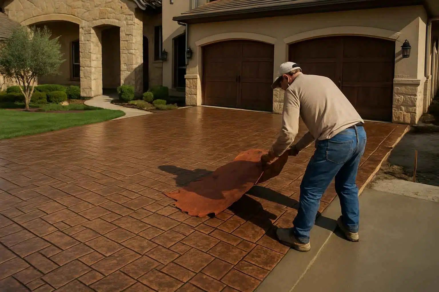 Concrete Driveway Contractor In Cypress Mill TX Stamped Concrete Driveway Contractor in Cypress Mill TX