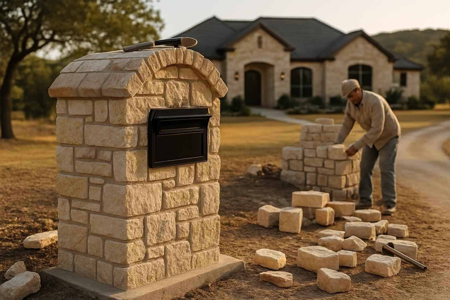 Stone Mailbox Masonry Service In Mountain Home TX