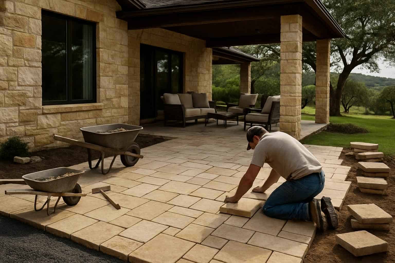Stone Patio Installation Service in Mountain Home TX