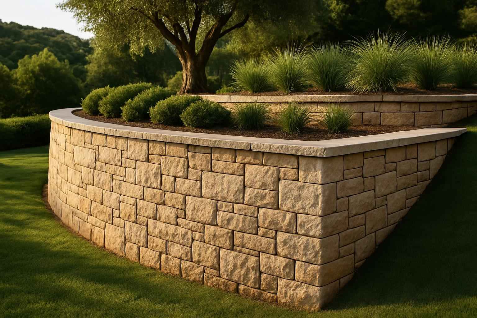 Stone Retaining Wall Builder in Cypress Mill TX
