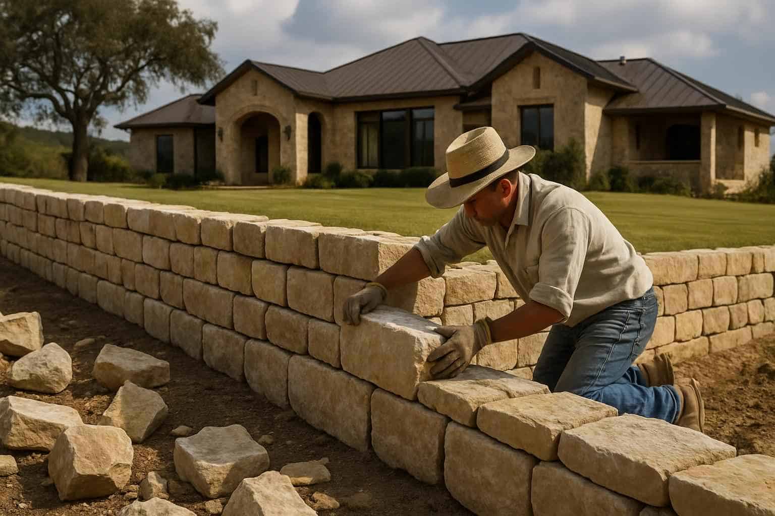 Stone Retaining Wall Builder in Mountain Home TX