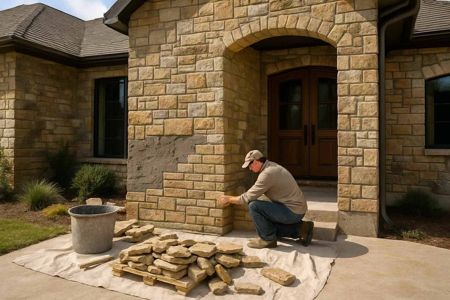 Stone Veneer Installation Service in Hunt TX