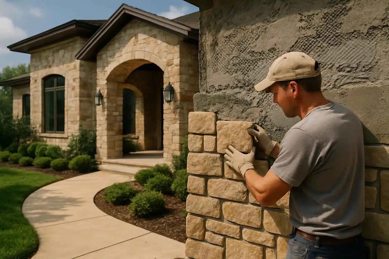 Stone Veneer Installation Service in Kendalia TX