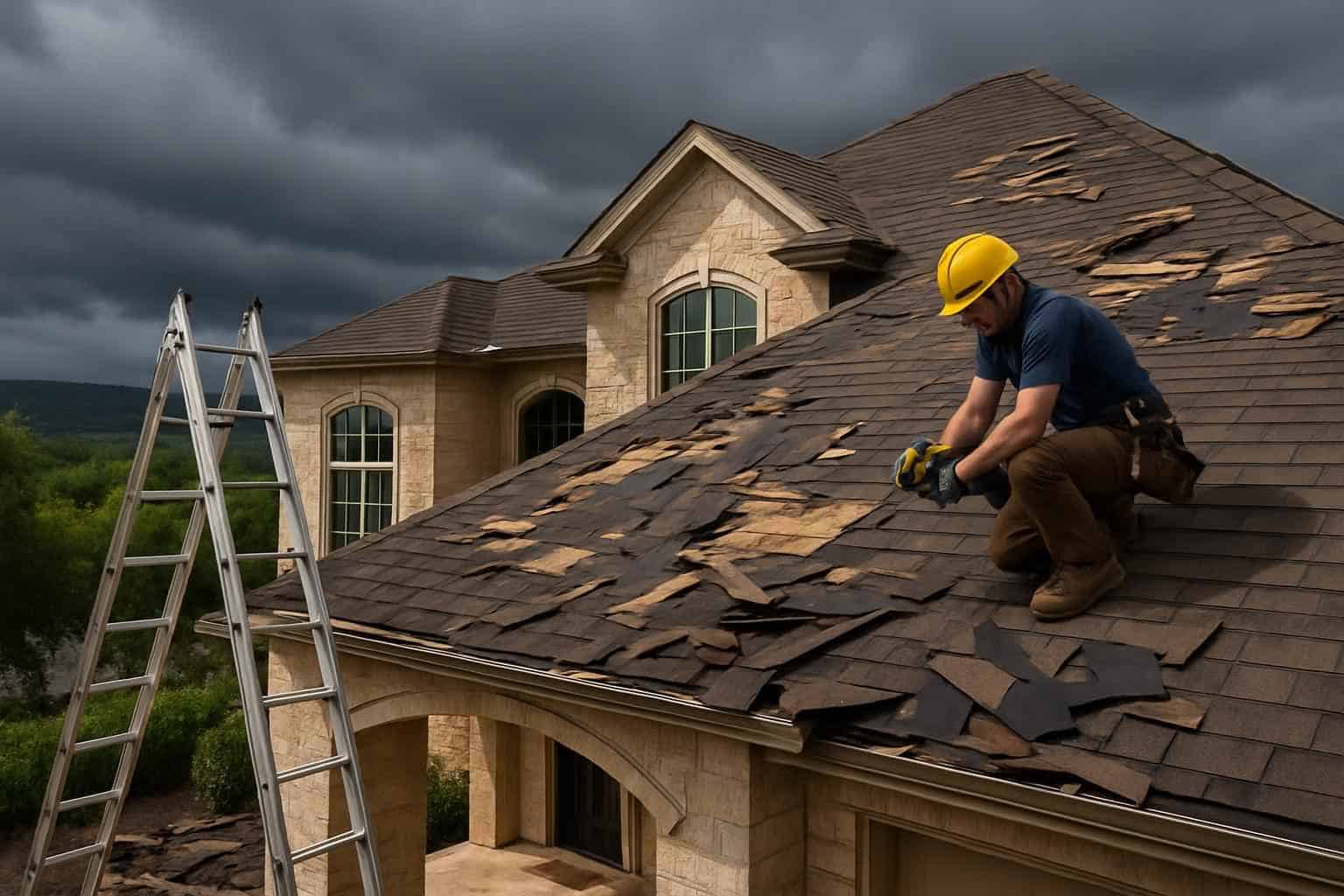 Storm Damage Roof Repair Company in Round Mountain TX
