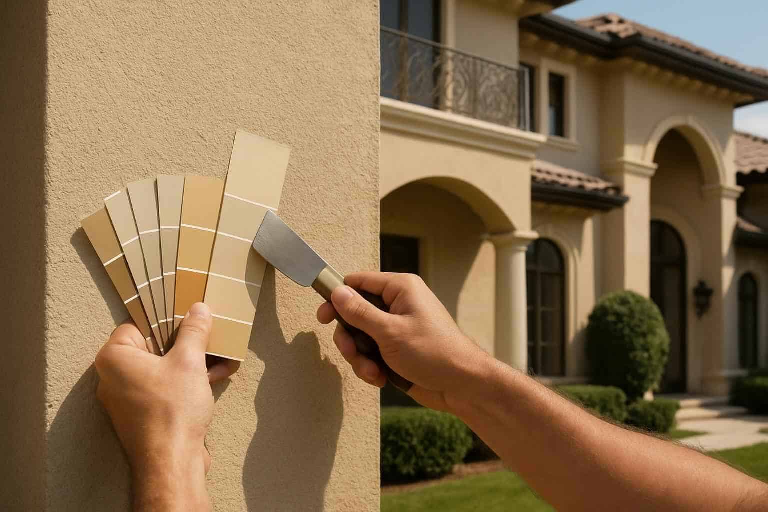 Stucco Repair Contractor In Kendalia TX Stucco Color Match Service in Kendalia TX