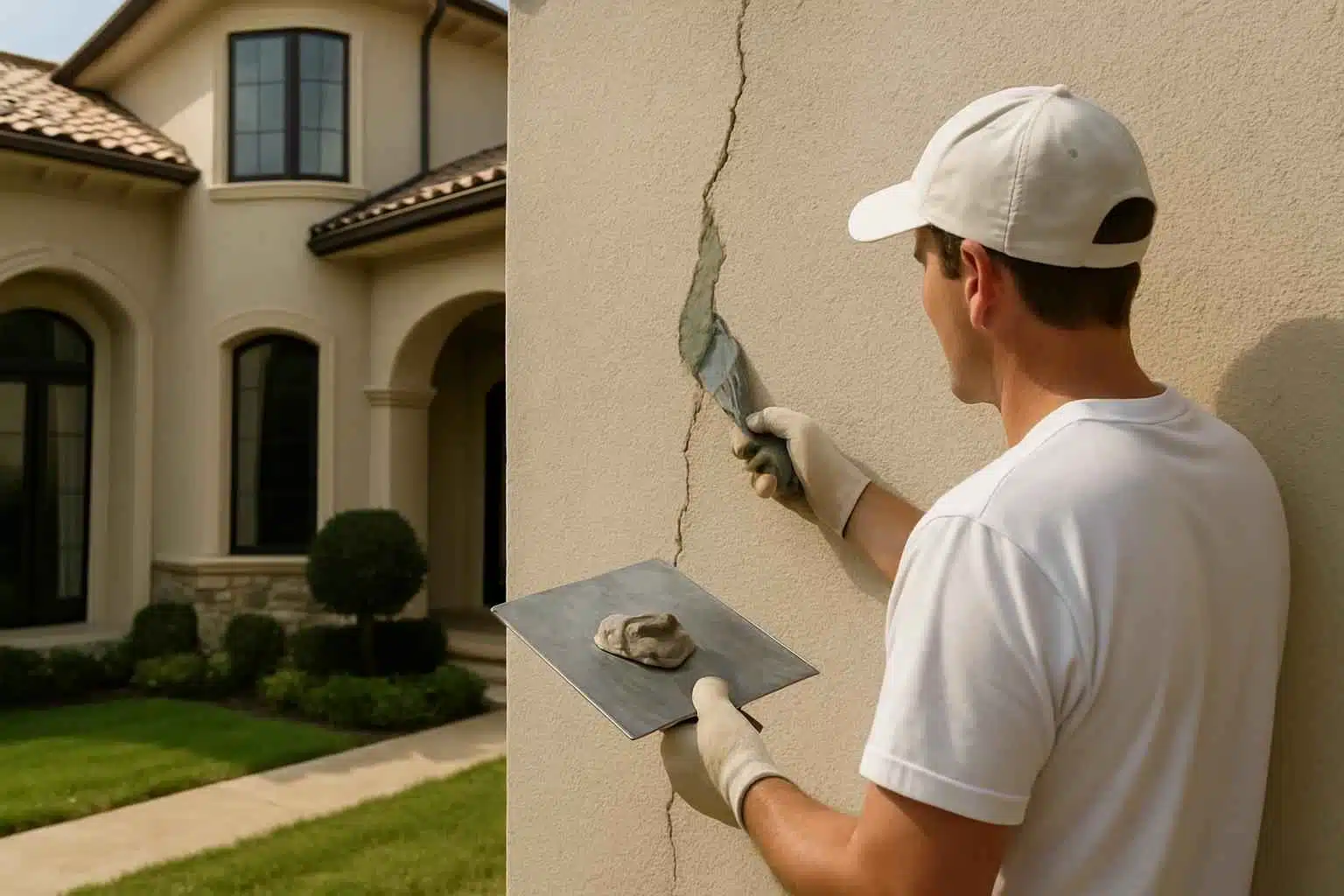 Stucco Crack Repair Service in Hunt TX