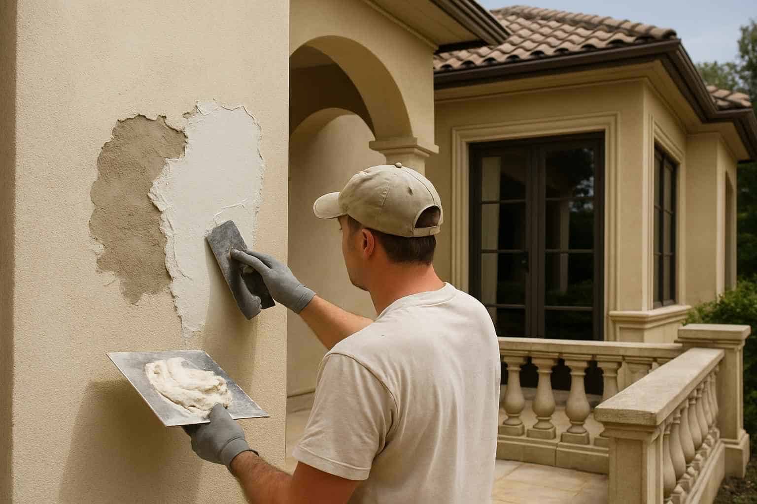 Stucco Patch Service in Cypress Mill TX