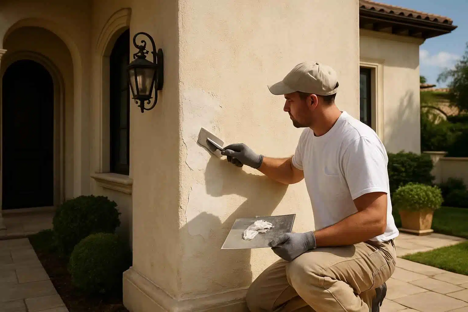 Stucco Patch Service in Round Mountain TX