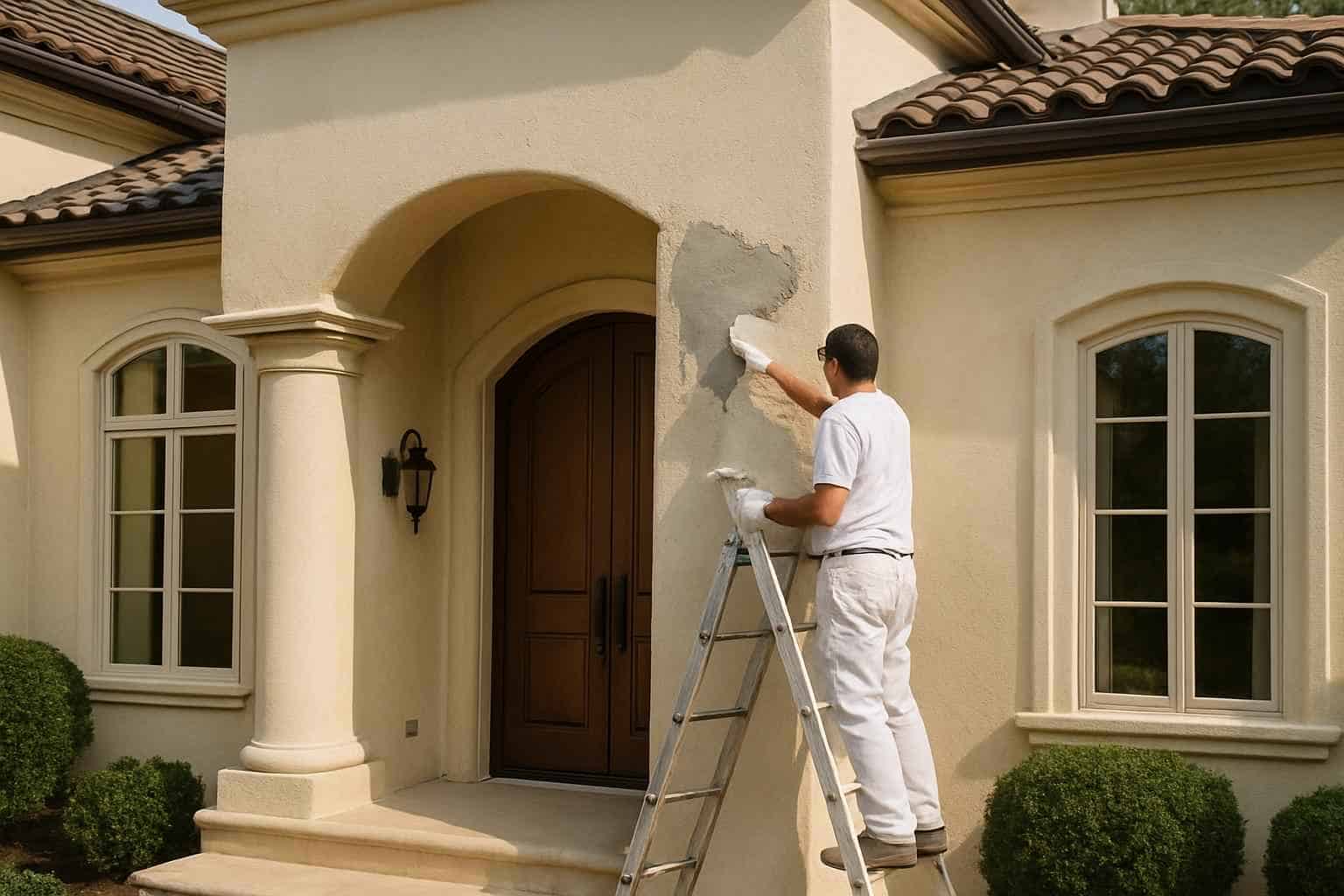 Stucco Repair Paint Service in Round Mountain TX