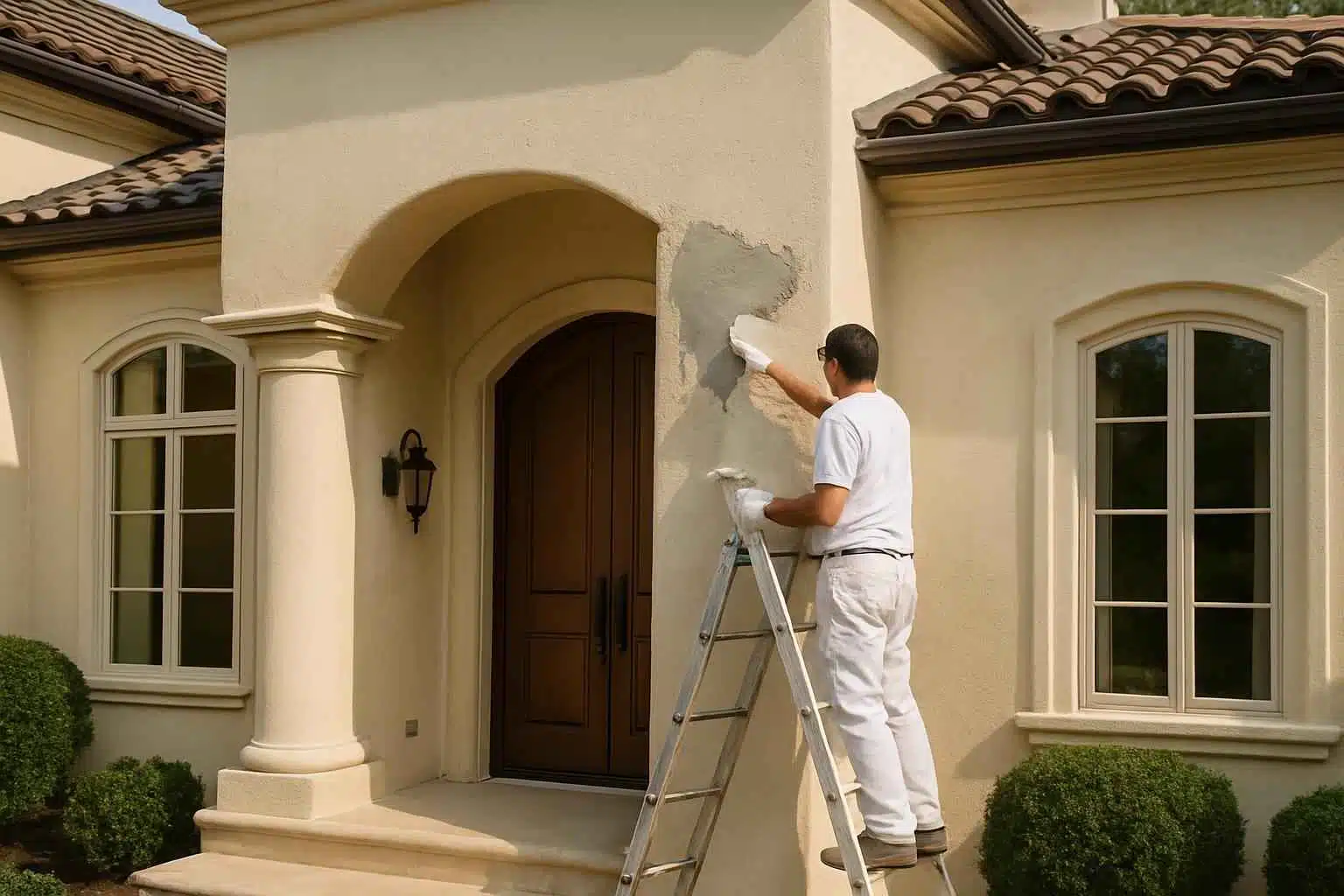 Stucco Repair Paint Service in Round Mountain TX