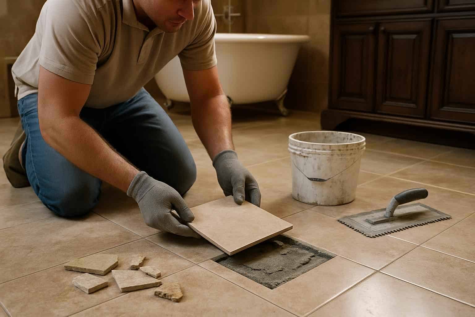 Tile Repair Service in Hunt TX