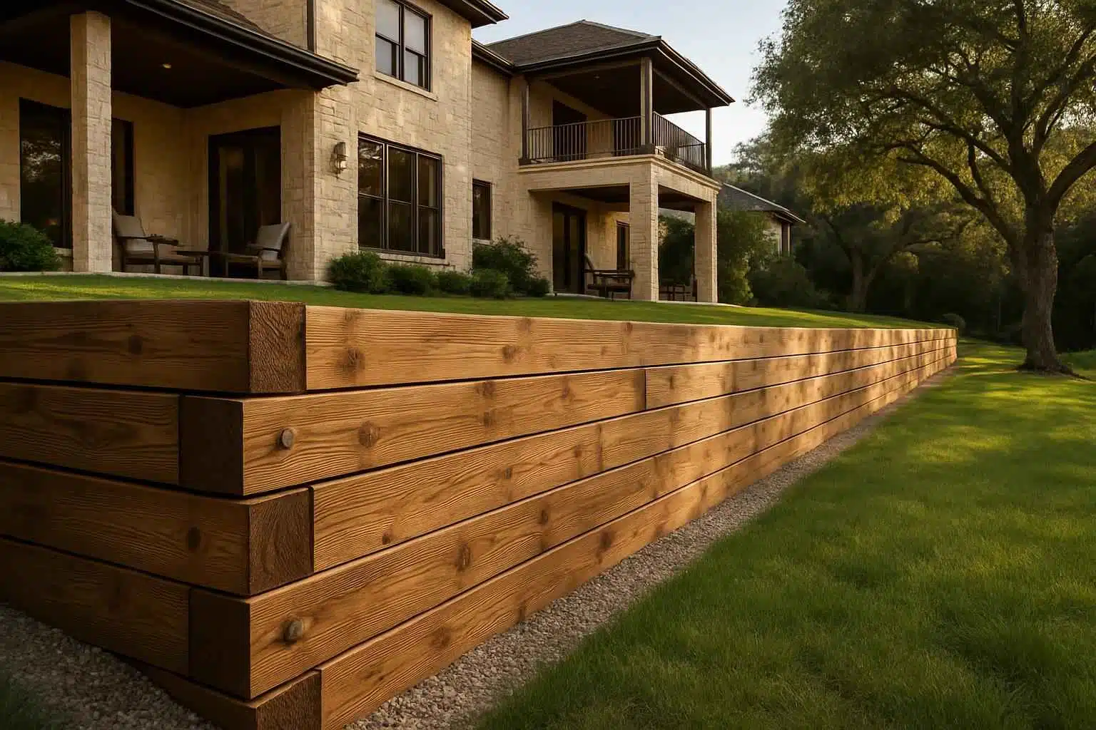 Retaining Wall Contractor In Boerne TX Timber Retaining Wall Builder in Boerne TX