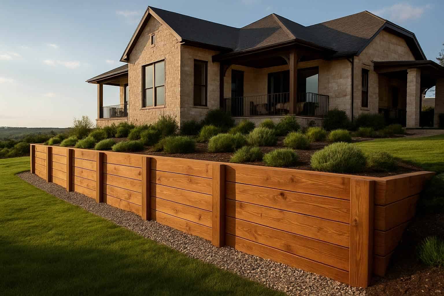 Timber Retaining Wall Builder in Mountain Home TX